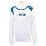 Jacksonville Jaguars Women's 2-Tone Long Sleeve NFL T-Shirt - White - XL