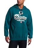 NFL Men's Miami Dolphins Critical Victory V Long Sleeve Hooded Fleece Pullover (Turquoise Green, Medium)