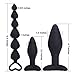 LILER Anal Plug Prostate Massager for Relaxation - Body Safe Silicone - Best for Men, Women or Couples (Black)