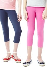 2 Pack Cotton Rich Leggings with Stay New™
