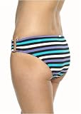 Calvin Klein. Yarn Dyed Stripe U-ring bikini bottom