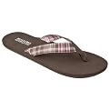 Women's Mossimo Supply Co. Ganesa Plaid Flip Flops - Brown