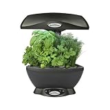 AeroGrow AeroGarden 6 - Space-Saver Black w/ Gourmet Herb Seed Kit