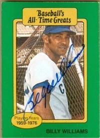 Billy Williams Autographed/Hand Signed Baseball Card (Chicago Cubs) 1988 Pacific Baseball Legends Ca
