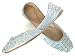 Beachcombers! Ethnic Embellished Silk Beaded & Sequin Indian Khussa Belly Dance Shoes Silver