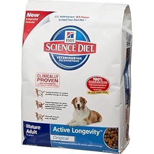 Hill's Science Diet Mature Adult Active Longevity Original Dry Dog Food - 35-Pound Bag
