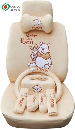 Disney Winnie the Pooh Auto Car Plush Universal Fit Seat Covers Cushion 19pcs