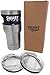 Tumbler 24 Oz - Smart Coolers - Slim Design - Double Wall Stainless Steel Travel Cup - Premium Insulated Mug - Keep Coffee and Ice Tea - Now with 2 Sliding Lids