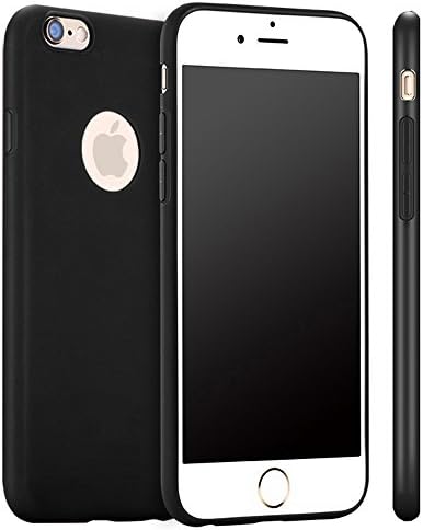 Acatim ip6p-ssblackcase iPhone 6, 6S Plus Case Slider Style Protective Soft-Interior Scratch Protection Finished Hard Cases Cover - Black