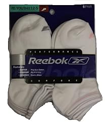 Reebok Girls Flatknit Tip Lowcut 6-Pack (Youth)