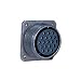 Amphenol Industrial MS3102A10SL-3P Circular Connector Pin, General Duty, Non-Environmental, Threaded Coupling, Solder Termination, Box Mounting Receptacle, 10SL-3 Insert Arrangement, 10SL Shell Size, 3 Contacts