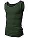 H2H Mens Active Slim Fit Basic Lightweight Athletic Tank Top With Solid Colors