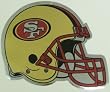 San Francisco 49ers Helmet Large Chrome NFL Car Magnet