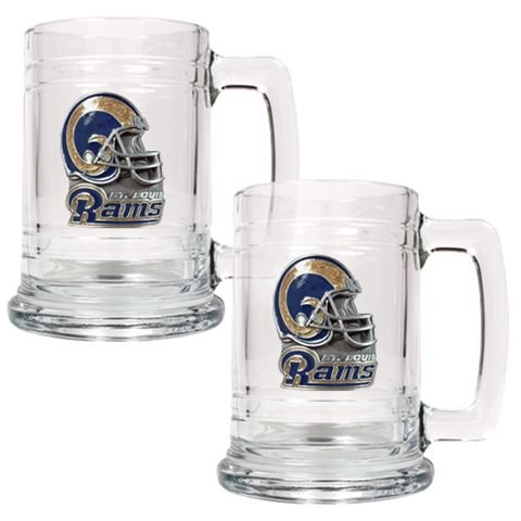 Saint Louis Rams St Set of 2 Beer Mugs