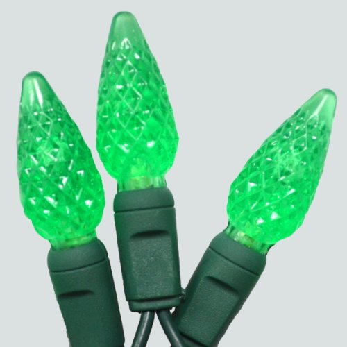 C6 Green Led Christmas Lights 