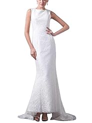 Jeweled Lace Sheath  Dress with a Brush/Sweep Train 