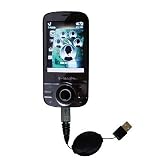 Retractable USB Cable for the HTC Shadow II with Power Hot Sync and Charge capabilities - Gomadic Brand w/ TipExchange Technology