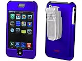 BLUE RUBBERIZED COATING PROGUARD CASE for APPLE IPHONE