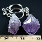 Key Chain With Clear Quartz Point - 1pc.
