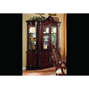 China Cabinet Buffet Hutch Traditional English Style Cherry Finish by 