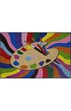 Fun Rugs Painting Time 4 3 x 6 6 multi Area Rug