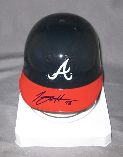 Tommy Hanson Autographed Atlanta Braves Mini Helmet - Autographed MLB Helmets and Hats