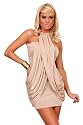 Astrapahl, extravagantes Kleid , Mini, Farbe beige