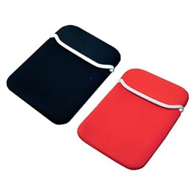 Reversible Neoprene Sleeve Carrying Case + Screen Portector for Garmin Nuvi nüvi 200 250 260 270 300 310 350 360 370 3.5-Inch Widescreen Bluetooth Portable GPS Navigator (GPS Not Included)