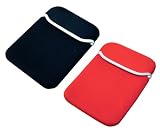 Reversible Neoprene Sleeve Carrying Case for Garmin Nuvi nüvi 200 250 260 270 300 310 350 360 370 3.5-Inch Widescreen Bluetooth Portable GPS Navigator (GPS Not Included), Black / Red
