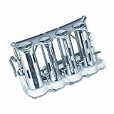 McGill Metal Products NO1 Nickel-plated steel money changer with penny, nickel, dime and quarter barrels