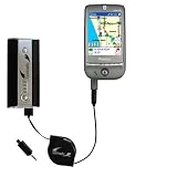 High Capacity Rechargeable External Battery Pocket Charger for the Pharos GPS 525E - uses Gomadic TipExchange Technology