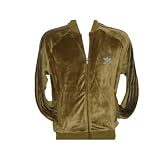 Adidas Superstar Veloure TT Men`s Jacket - Dark Ventura / Brown Stripes