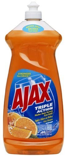 Ajax Triple Action Dish Liquid, Orange, 30 Fluid Ounce (Pack of 2)