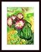 Kakteen by Karl Schmidt-Rothluff 15.50X19.50 Framed with Black Wood Frame