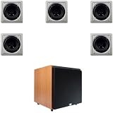 Acoustic Audio LC265i 5-6.5" Surround Speakers w/12" Cherry 800 Watt HD Sub