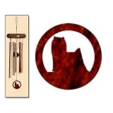 Yorkshire Terrier Wind Chimes X-SMALL Bronze