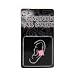 Stainless Steel Magnetic Ear Studs with Pink CZ - 7.5mm