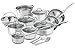 Chef's Star Professional Grade Stainless Steel 17 Piece Pots & Pans Set...