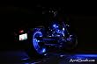 28-LED Motorcycle Accent Light Kit - Engine & Rear Wheel-Color:BLUE