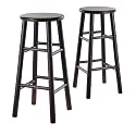 Winsome Wood S/2 Wood 30" Bar Stools, Espresso Finish