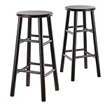 Winsome Wood S/2 Wood 30-inch Bar Stools, Espresso Finish