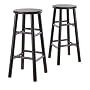 Winsome Wood S/2 Wood 30" Bar Stools, Espresso Finish