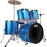 Performance Percussion 5 Piece Drum Kit, Blue by Performance Percussion