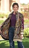 TravelSmith Womens Reversible Jamevar Floral S