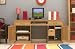 Large Hidden Office Twin Pedestal Desk in Mobel Oak
