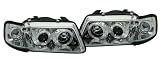 Produkt-Bild: Angel Eyes Scheinwerfer Set, passend f&uuml;r Audi A3 Typ 8L Mod. Bj. 8/96-8/00, Ausf&uuml;hrung: Klarglas Chrom.