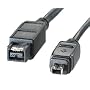 2M FireWire 800 Cable, 9 pin to 4 pin, 1.8 Metre (6ft), IEEE1394b Rated
