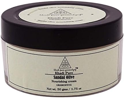 Khadi India Herbal Pure Sandal Olive Nourishing Cream - 50 gm