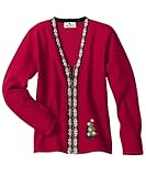 Woolrich Women's Winter Tree Cardigan, RUBY (Red), Size L/PETITE