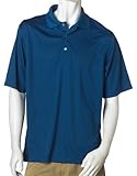 PGA Tour Men's Short Sleeve Poly Performance Golf Solid Shirt, Olympian Blue, X-Large